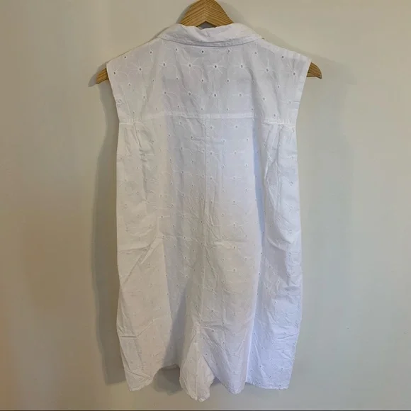 NWT Zara Eyelet Cutwork Embroidery Romper in White, Size M - Picture 10 of 14